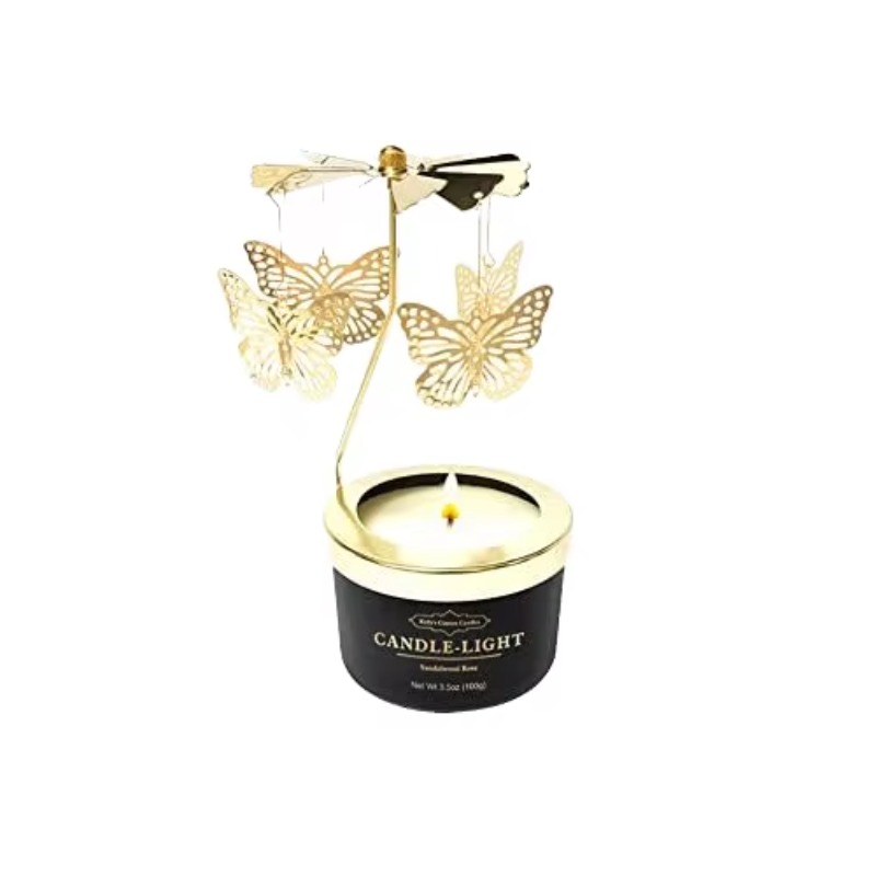 Candle Souvenir - حامل شموع دوار للزينة الداخلية، شموع