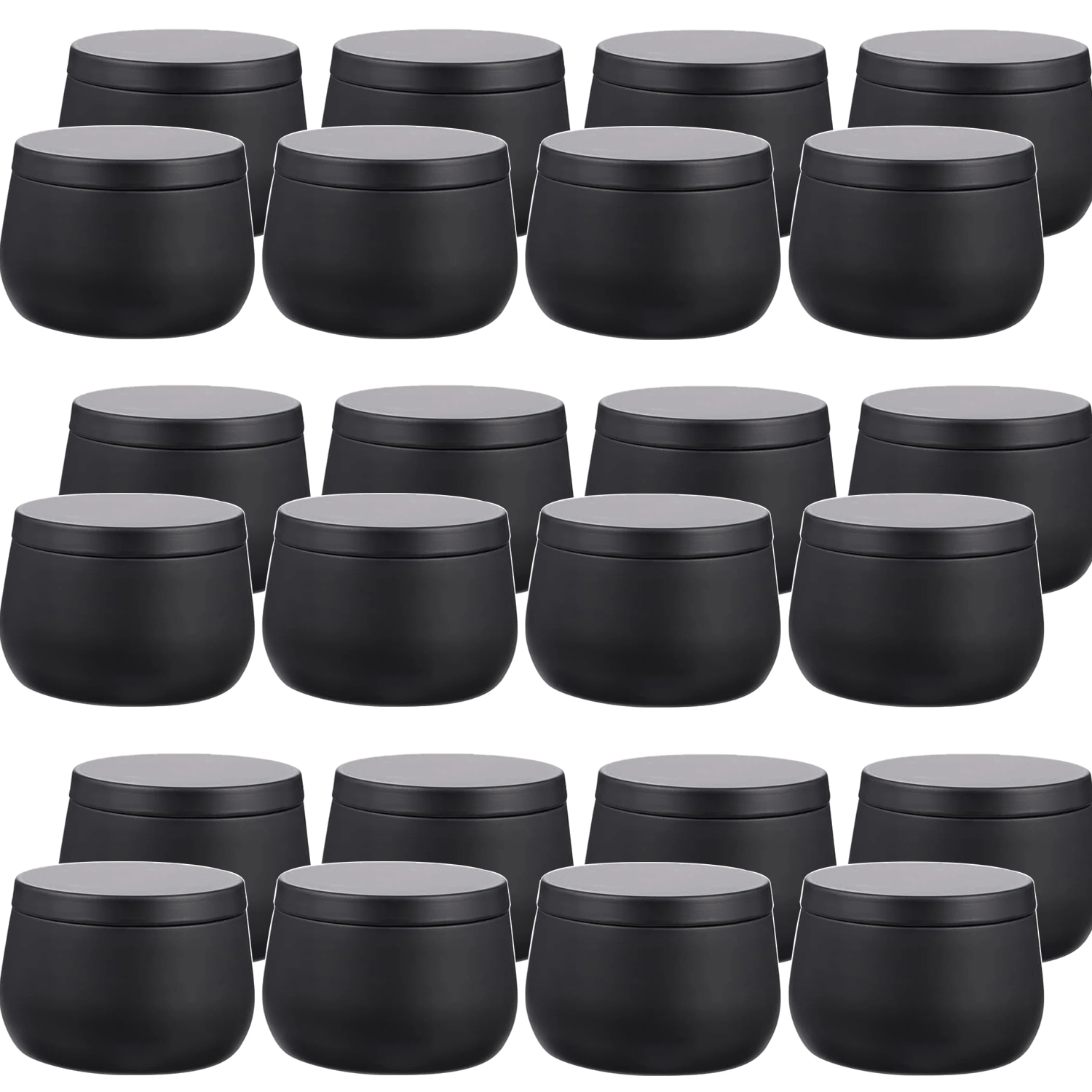 Metal Tin Lid 4Oz - علب شموع معدنية فارغة 4 أونصة/8