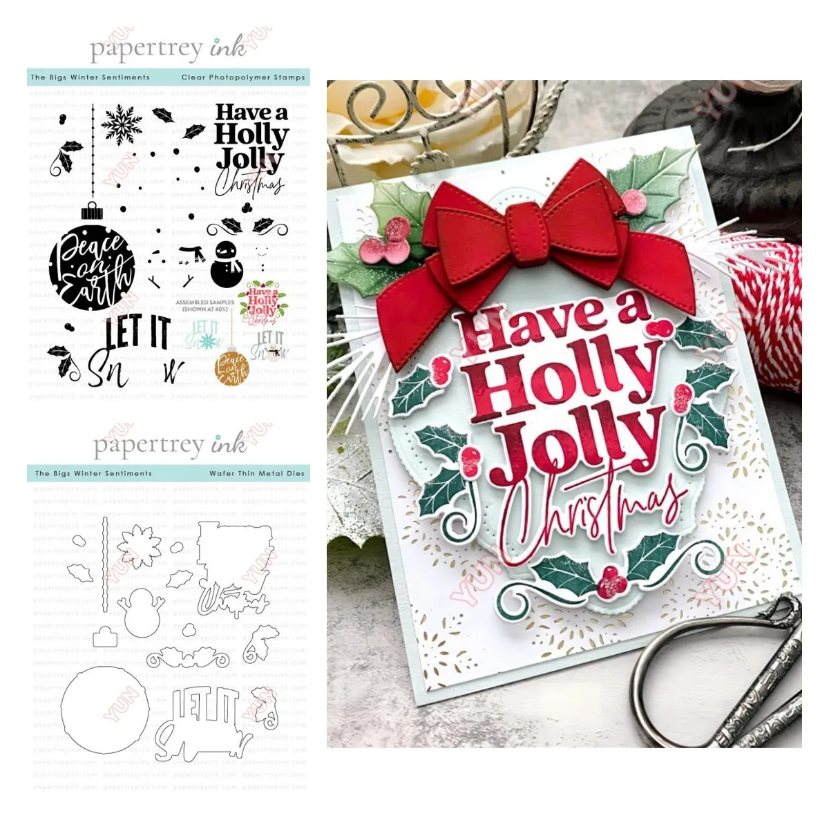 Candle Sachet - المشاعر الشتوية الكبيرة Stamps عيد الميلاد