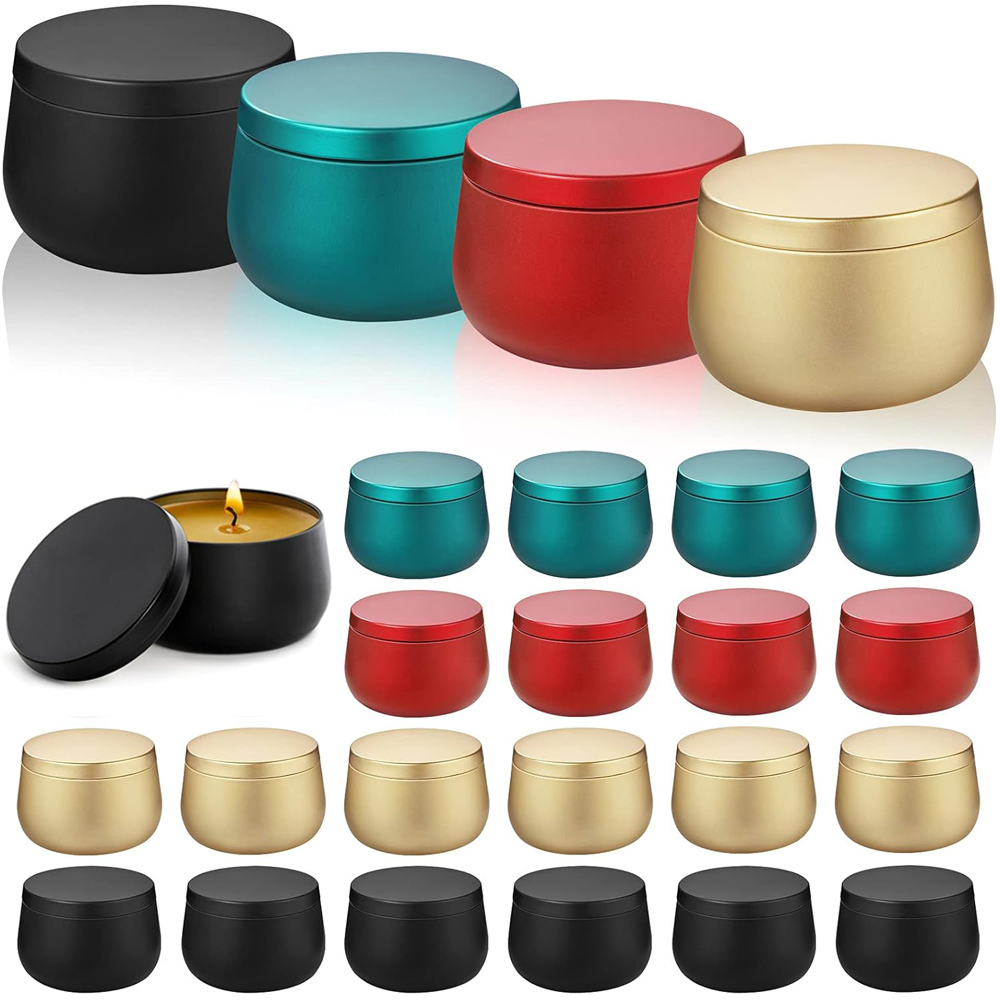 Metal Tin Lid 4Oz - حاويات شموع بغطاء ، برطمانات شموع