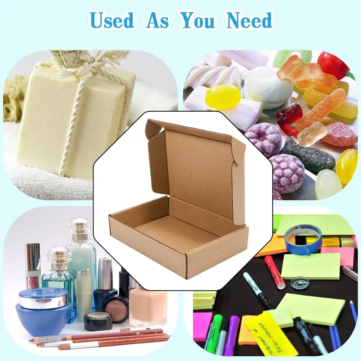 20/10 قطعة صندوق بريد مموج ، ص - مراجعة Kraft Paper Box وسعره