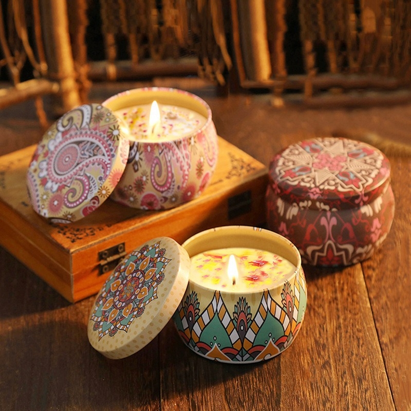 شمعة معطرة بالزهور المجففة بدو - مراجعة Candle Souvenir وسعره