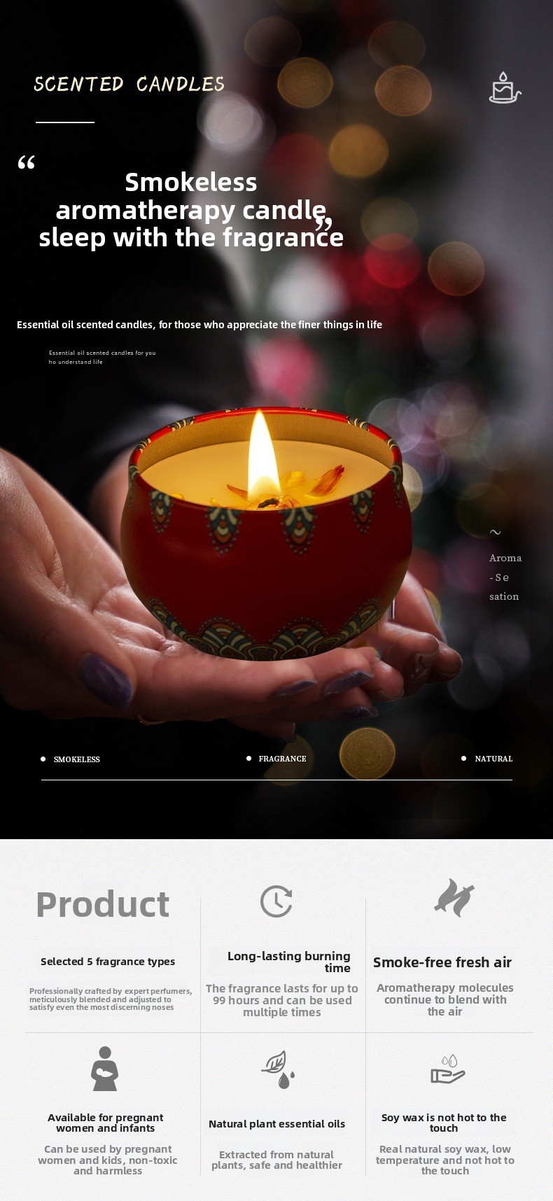شمعة معطرة بالزهور المجففة بدو - مراجعة Candle Souvenir وسعره