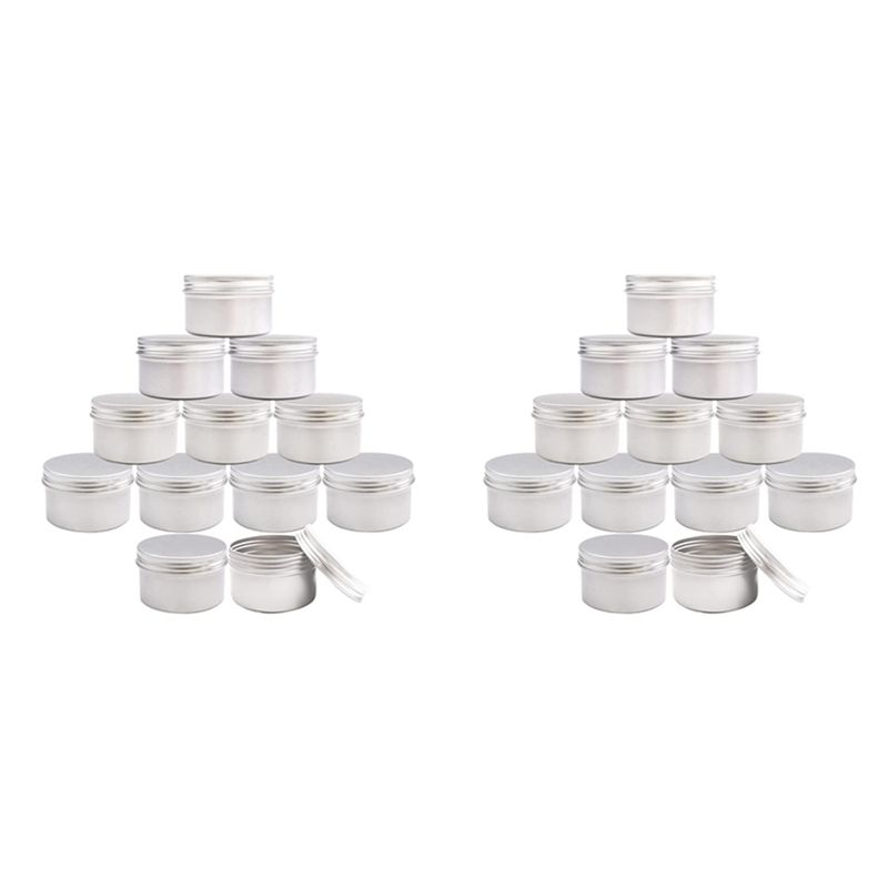 علب معدنية لصنع الشموع سعة 4 أ - مراجعة Metal Tin Lid 4Oz وسعره