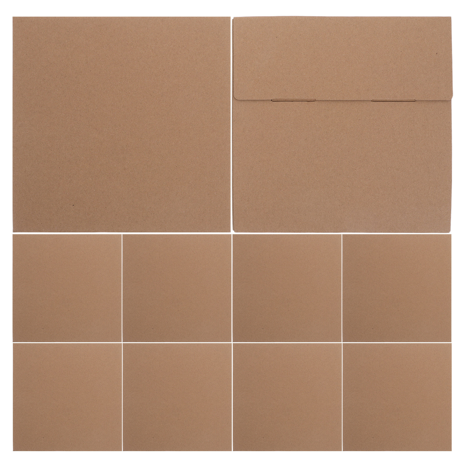 10 قطع من صناديق الشحن الورقية - مراجعة Kraft Paper Box وسعره
