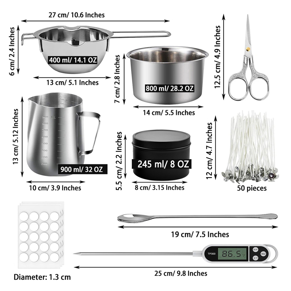 مجموعة صناعة الشموع Glintmos D - مراجعة Candle Making Supplies Kit وسعره