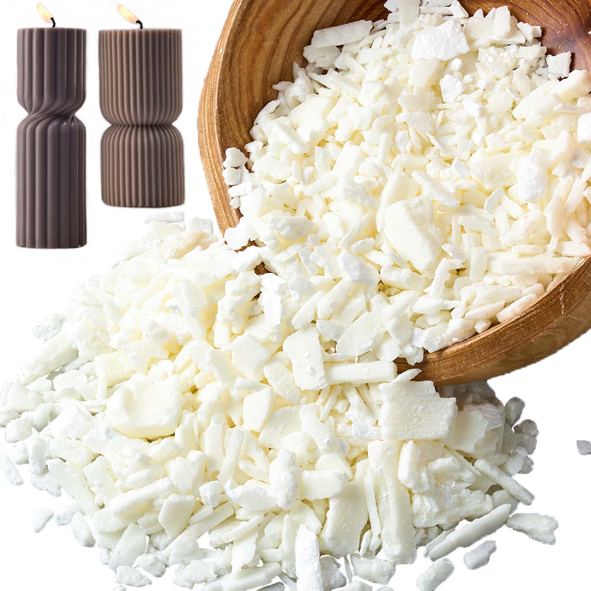 1 جنيه شمع الصويا الأبيض النقي - مراجعة Candle Making Supplies Kit وسعره