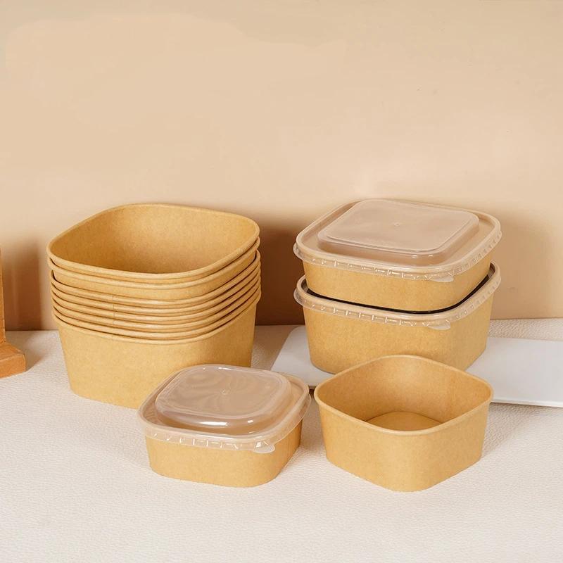 10 قطع من صناديق الغداء القابل - مراجعة Kraft Paper Box وسعره