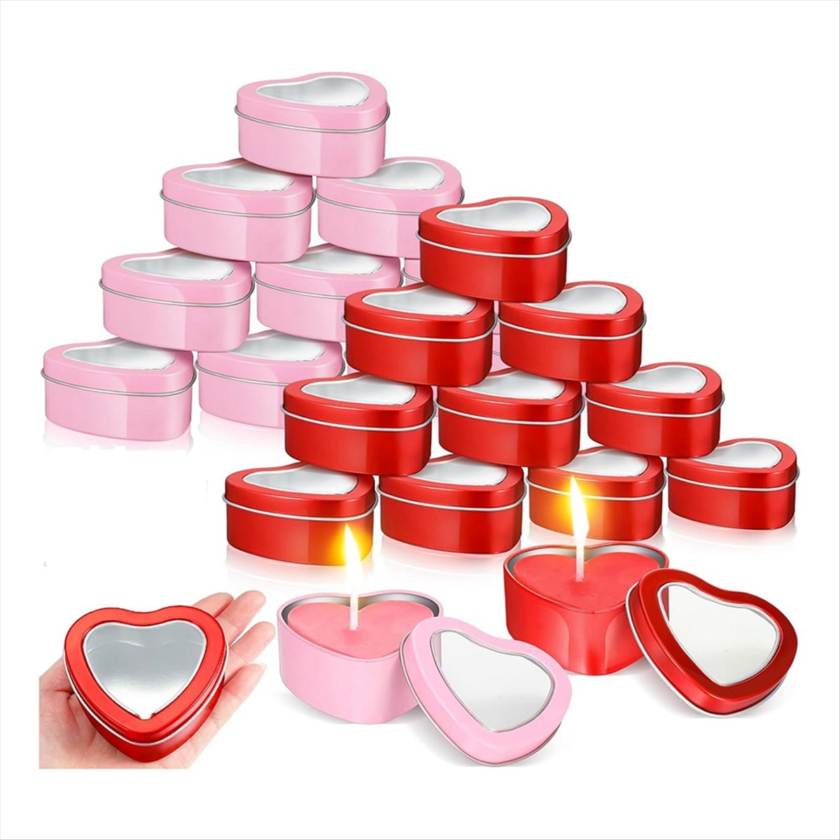علب معدنية على شكل قلب من REST - مراجعة Metal Tin Lid 4Oz وسعره