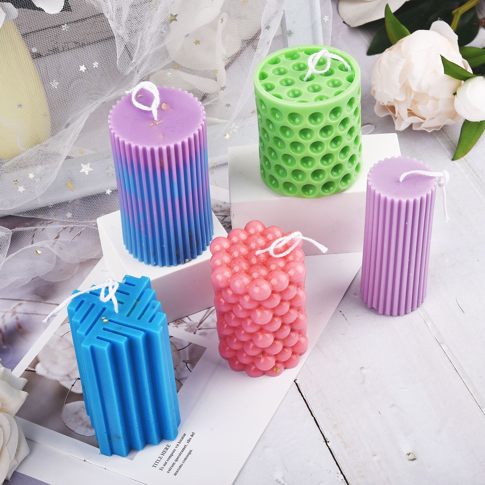 2g صبغ الألوان من الشمع شمعة ا - مراجعة Candle Making Supplies Kit وسعره
