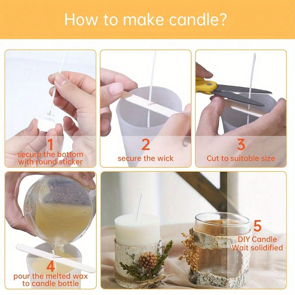 5/10/20/30/50 قطعة حامل فتيل ش - مراجعة Candle Supplies Kit وسعره