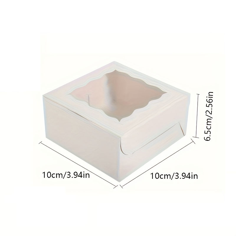 10 قطع من صناديق الكيك والحلوى - مراجعة Kraft Paper Box وسعره