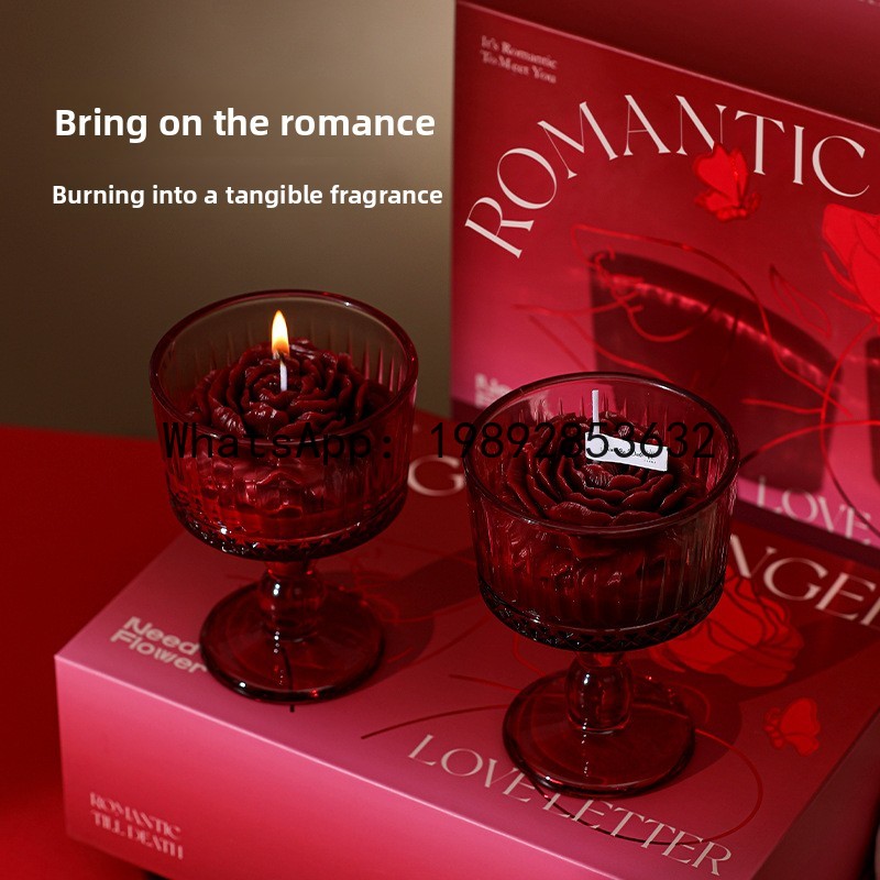 شمعة LZ معطرة برائحة الورد، شم - مراجعة Candle Souvenir وسعره