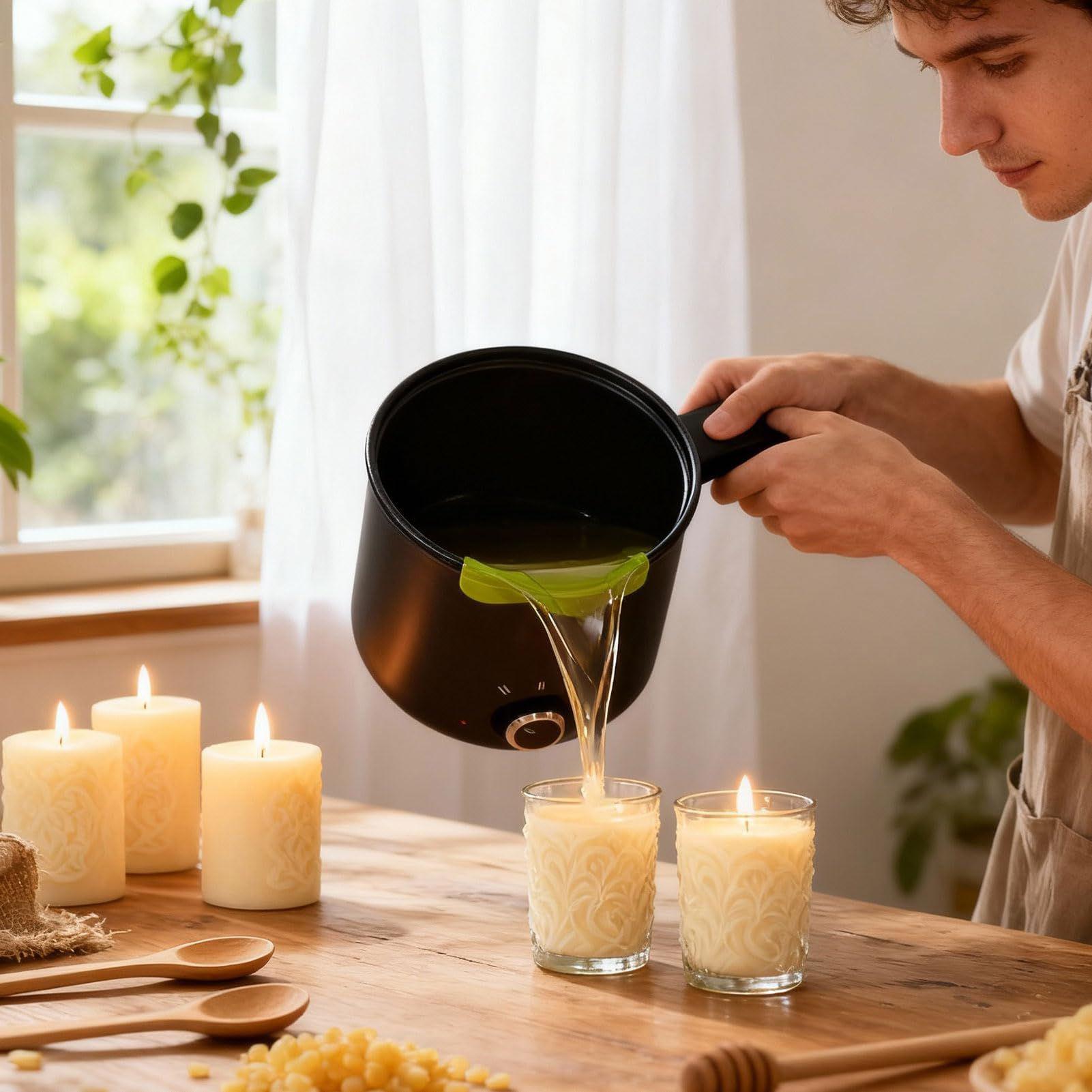 وعاء كهربائي لصهر شمع الشموع س - مراجعة Candle Making Supplies Kit وسعره